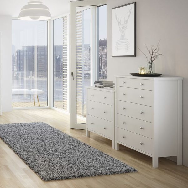 Tromso 3 Drawer Chest Off White | Bed Sava