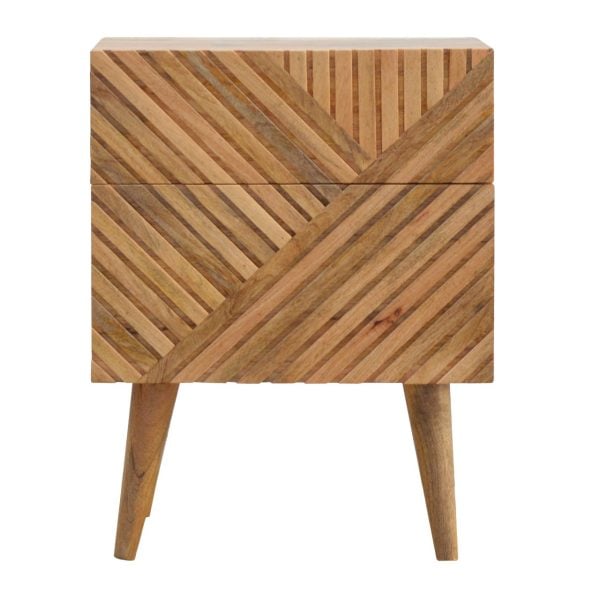 Lille 2 Drawer Bedside | Bed Sava