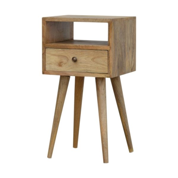 Mini Oak ish Bedside | Bed Sava