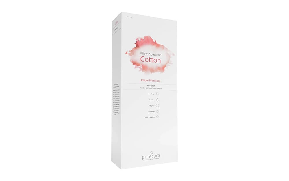 Purecare Cotton Pillow Protector, Standard Pillow Size