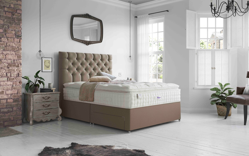 Relyon Luxury Silk 2850 Pocket Pillow Top Mattress, Double