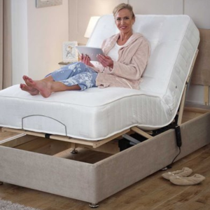 Restpocket Electric Adjustable Bed Chenille With Pocket Mattress and Headboard | Bed Sava