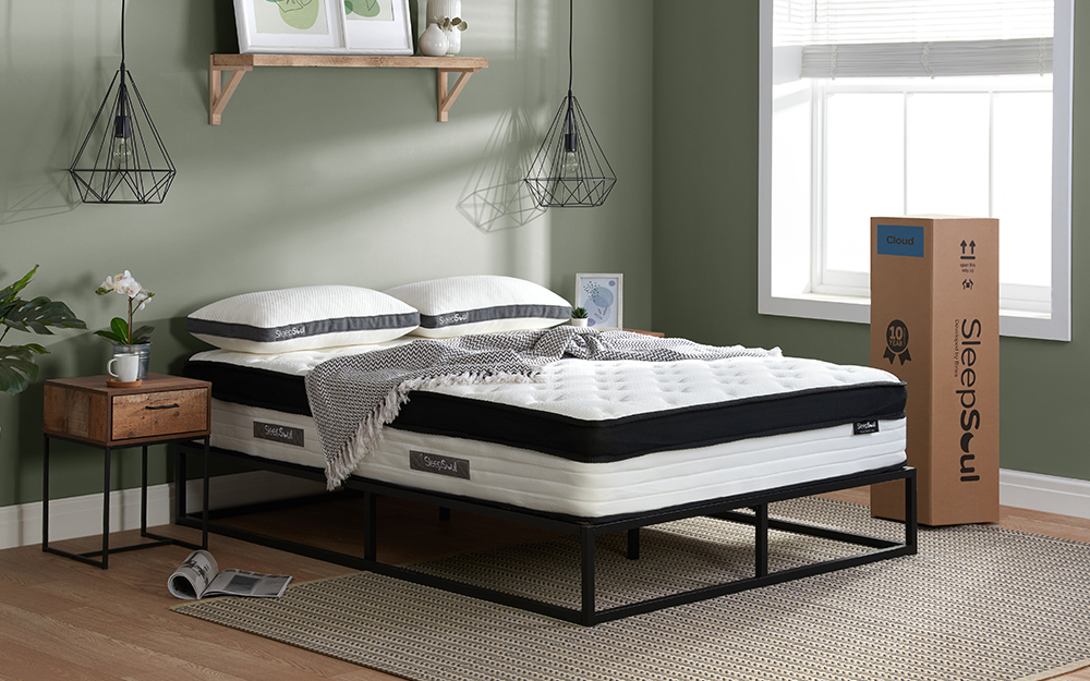 SleepSoul Cloud 800 Pocket Memory Pillow Top Mattress, Superking