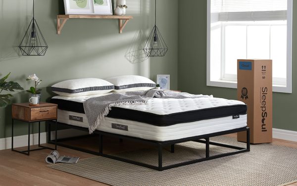 SleepSoul Cloud 800 Pocket Memory Pillow Top Mattress Double | Bed Sava