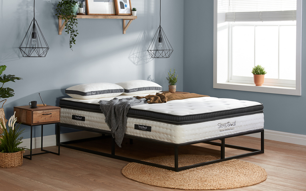 SleepSoul Luna 1000 Pocket Memory Pillow Top Mattress, Double