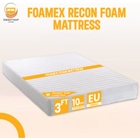 Foamex Recon High Density Foam Mattress - White / Single Extra Long