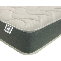 Superior 9in Grey and White Spring and Memory Foam Quilted Mattress - Grey and White / Double