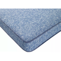 Basic Dual Sided 6.5 Inch Deep, Blue Breathable Waterproof Spring Mattress - Blue / Small Double