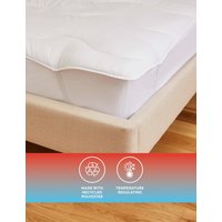 Body Sensor™ Body Temperature Control Mattress Topper - DBL - White, White
