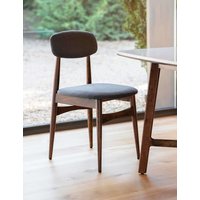 Gallery Direct Set of 2 Barcelona Dining Chairs  Dark Brown Dark Brown | Bed Sava