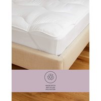 M&S Collection Simply Soft Mattress Enhancer - DBL - White, White
