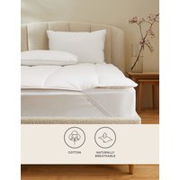 M&S Collection Pure Wool Mattress Topper - 6FT - White, White