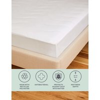 M&S Collection Anti Allergy Plus Mattress Protector - 5FT - White, White