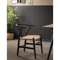 Gallery Direct Set of 2 Whitney Dining Chairs  Black Black | Bed Sava