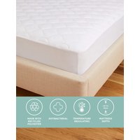 M&S Collection Fresh & Cool Mattress Protector - 5FT - White, White
