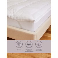 M&S Collection Goose Feather & Down Mattress Topper - DBL - White, White