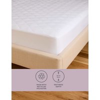 M&S Collection Simply Soft Mattress Protector - 5FT - White, White