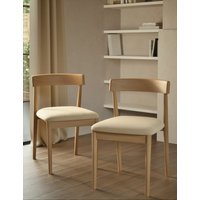 MS Collection Set of 2 Kai Dining Chairs  Natural Mix Natural Mix | Bed Sava