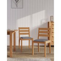 Gallery Direct Set of 2 Sonoma™ Fabric Dining Chairs  Oak Oak | Bed Sava