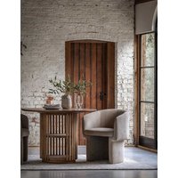 Gallery Direct Voss Mango Wood Round Dining Table  Natural Natural | Bed Sava