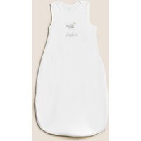 M&S Collection Personalised Kids 2 Tog Sleeping Bag (0-36 Mths) - 6-18M - White Mix, White Mix