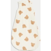 Spencer Bear™ Pure Cotton Spencer Bear™ 2.5 Tog Sleeping Bag (0-3 Yrs) - 18-36 - White Mix, White Mix