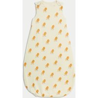M&S Collection Pure Cotton Lion 1.5 Tog Sleeping Bag (0-36 Mths) - 0-6 M - Yellow Mix, Yellow Mix