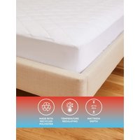 Body Sensor™ Body Temperature Control Extra Deep Mattress Protector - 5FT - White, White