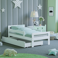 Taurus Toddler Bed With Storage - White