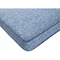 Basic Dual Sided 6.5 Inch Deep, Blue Breathable Waterproof Spring Mattress - Blue / Double
