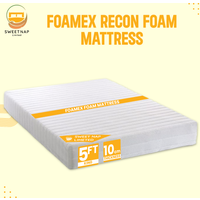 Foamex Recon High Density Foam Mattress - White / King