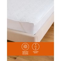 M&S Collection Warm & Toasty Extra Deep Mattress Protector - 6FT - White, White