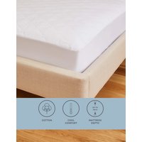 M&S Collection Comfortably Cool Extra Deep Mattress Protector - 5FT - White, White