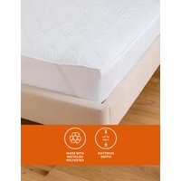 M&S Collection Warm & Toasty Mattress Protector - 6FT - White, White