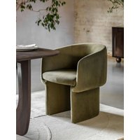 Gallery Direct Holm Fabric Dining Chair  Green Green | Bed Sava