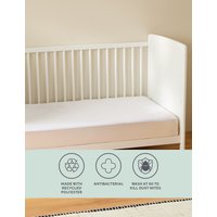 M&S Collection Anti Allergy Cot Bed Mattress Protector - TODDL - White, White