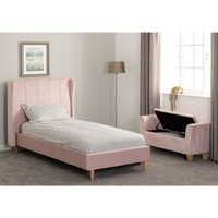 Amelia 3 Single Bed Frame  Pink | Bed Sava