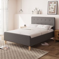 Ashbourne Ottoman Bedframe - Grey / King