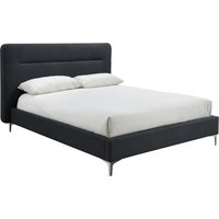 Birlea Finn Fabric Bed - Black / Double