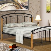 Black Modern Metal Bed Frame - Black  / Small Double