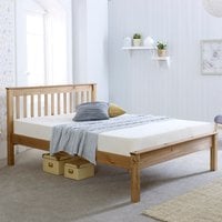 Chester Pine Wooden Bed - Oak / King