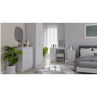 Devon Ready Assembled 4 Piece Bedroom Set - Grey Matt