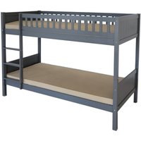 Domino 3FT Kids Wooden Bunk Bed, Grey - Grey