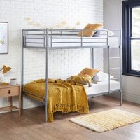 Double Bunk Beds Twin Sleeper Single Bunk - Grey / Bunk Bed