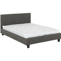 Prado 4'6" Double Bed Frame - Grey Fabric