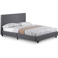 Prado Fabric Bed Fram(4FT6 Double)  - GREY