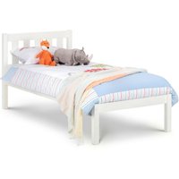 Solid Pine Low Foot End Bed - Surf White / Double