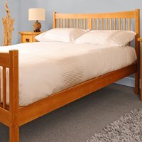 Solid Wooden Country Bed Frame - Pine / King