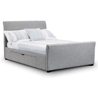 Superking Capri Bed With Drawers - Light Grey  - Light Grey