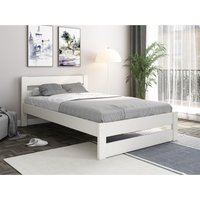 Tera Small Double Bed White - White